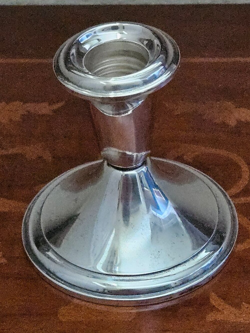 RARE VINTAGE ANTIQUE NEWPORT STERLING SILVER TAPER CANDLE STICK HOLDER - Picture 2 of 14